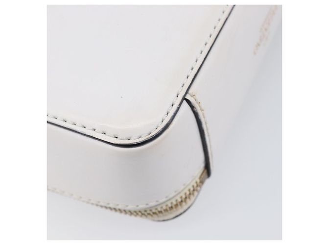 Borsa a tracolla VALENTINO in pelle bianca e oro Auth 202663A Bianco D'oro - vista 19