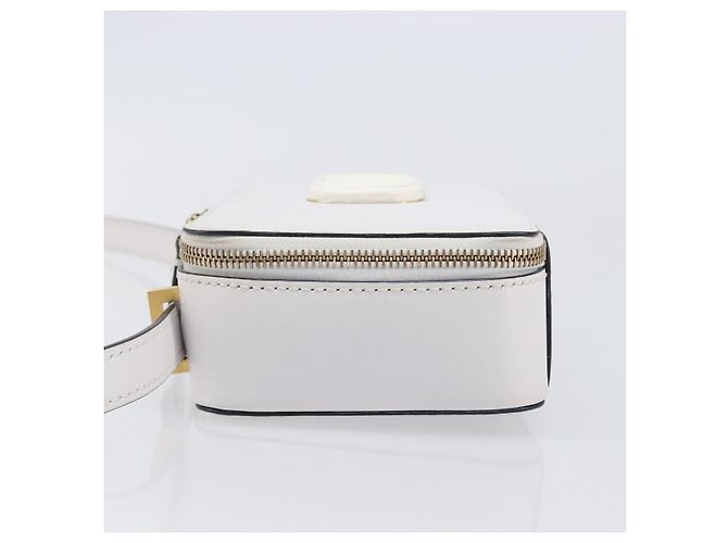 Borsa a tracolla VALENTINO in pelle bianca e oro Auth 202663A Bianco D'oro - vista 5