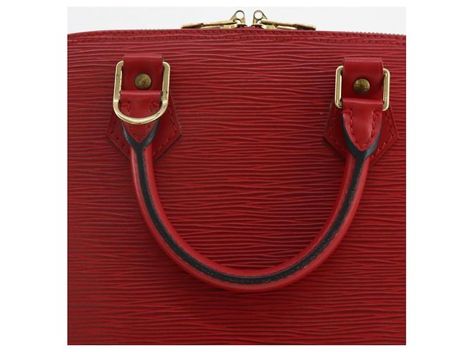 Borsa a mano LOUIS VUITTON Epi Alma Castilian Red M52147 LV Auth 197494A Rosso - vista 10