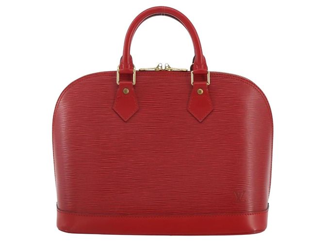 Borsa a mano LOUIS VUITTON Epi Alma Castilian Red M52147 LV Auth 197494A Rosso - vista 13