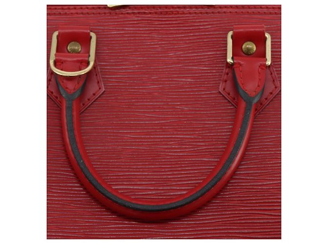 Borsa a mano LOUIS VUITTON Epi Alma Castilian Red M52147 LV Auth 197494A Rosso - vista 16