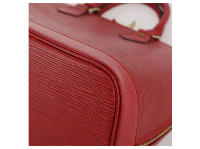 Borsa a mano LOUIS VUITTON Epi Alma Castilian Red M52147 LV Auth 197494A Rosso - vista 18