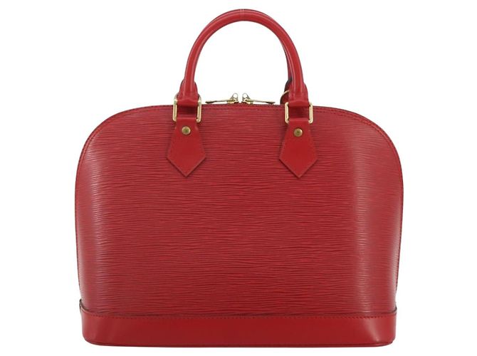 Borsa a mano LOUIS VUITTON Epi Alma Castilian Red M52147 LV Auth 197494A Rosso - vista 3