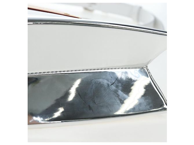 LOUIS VUITTON Freezer Bags Soft Trunk Pelle verniciata M23123 LV Auth 203200SAM Argento - vista 16