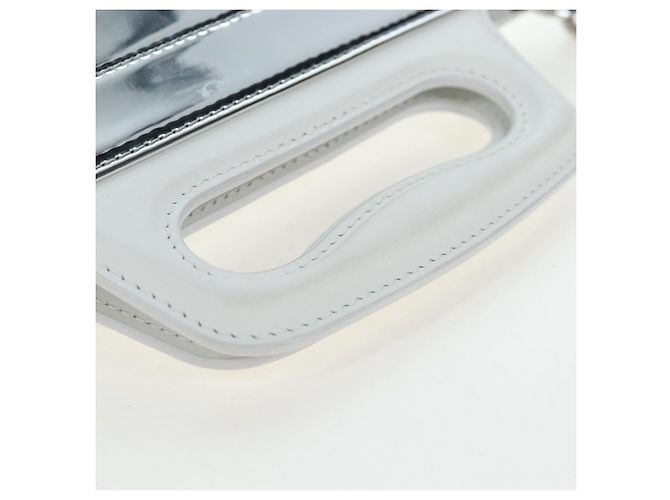 LOUIS VUITTON Freezer Bags Soft Trunk Pelle verniciata M23123 LV Auth 203200SAM Argento - vista 7