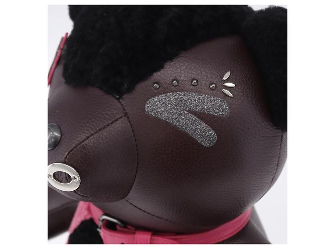 Coach Stuffed Leather Bordeaux Auth 203716 Bordò - vista 14