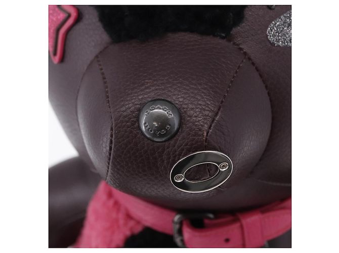Coach Stuffed Leather Bordeaux Auth 203716 Bordò - vista 16