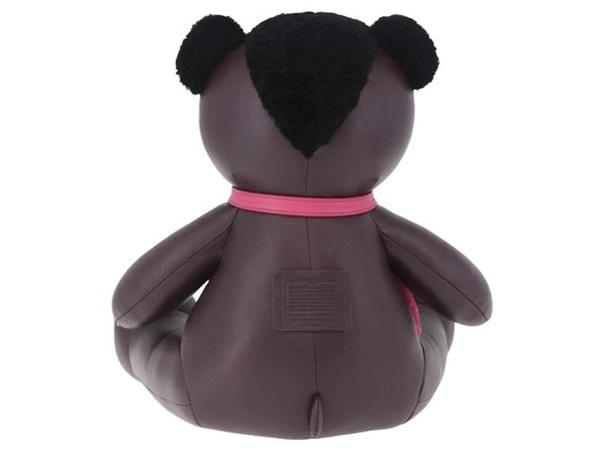 Coach Stuffed Leather Bordeaux Auth 203716 Bordò - vista 3