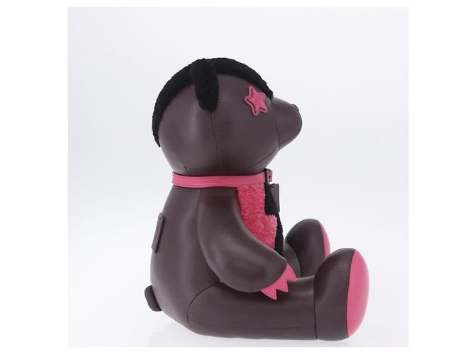 Coach Stuffed Leather Bordeaux Auth 203716 Bordò - vista 5