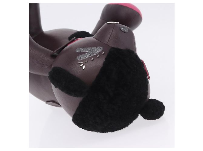 Coach Stuffed Leather Bordeaux Auth 203716 Bordò - vista 6