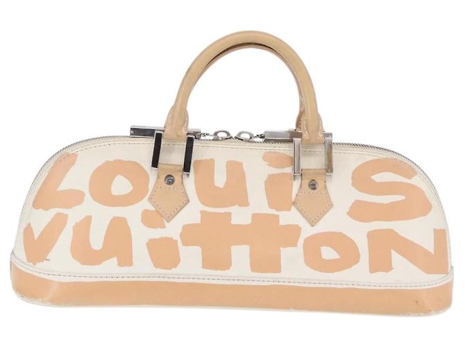 LOUIS VUITTON Monogram Graffiti Arma Horizontal White Orange M92176 Auth ka6234A Bianco Arancione Monogramma - vista 13