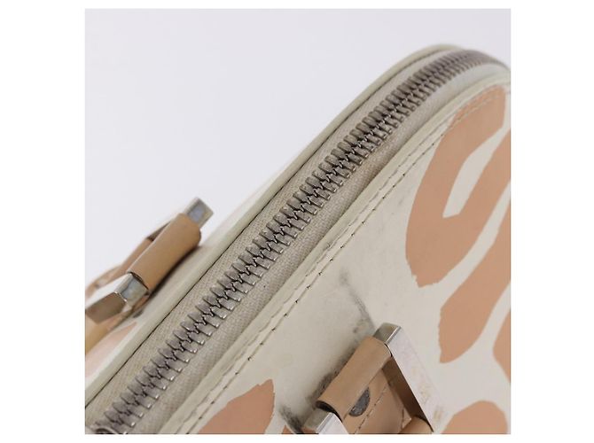 LOUIS VUITTON Monogram Graffiti Arma Horizontal White Orange M92176 Auth ka6234A Bianco Arancione Monogramma - vista 16