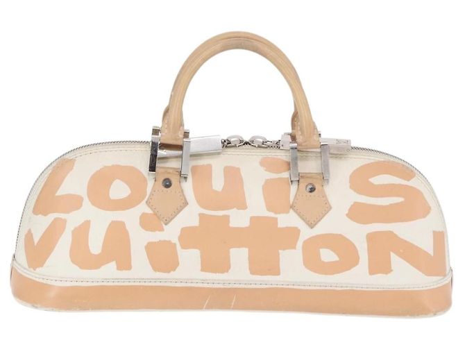 LOUIS VUITTON Monogram Graffiti Arma Horizontal White Orange M92176 Auth ka6234A Bianco Arancione Monogramma - vista 2