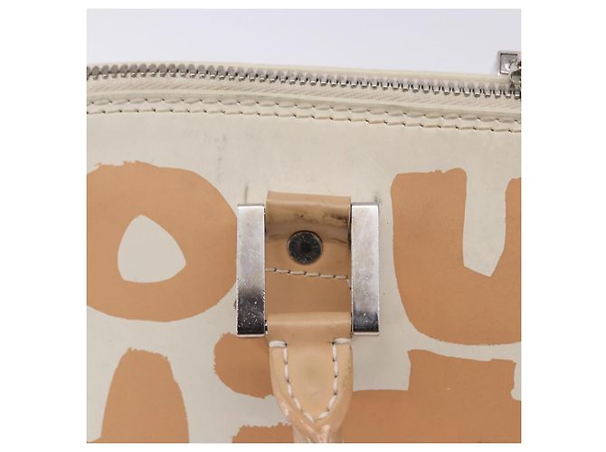LOUIS VUITTON Monogram Graffiti Arma Horizontal White Orange M92176 Auth ka6234A Bianco Arancione Monogramma - vista 20