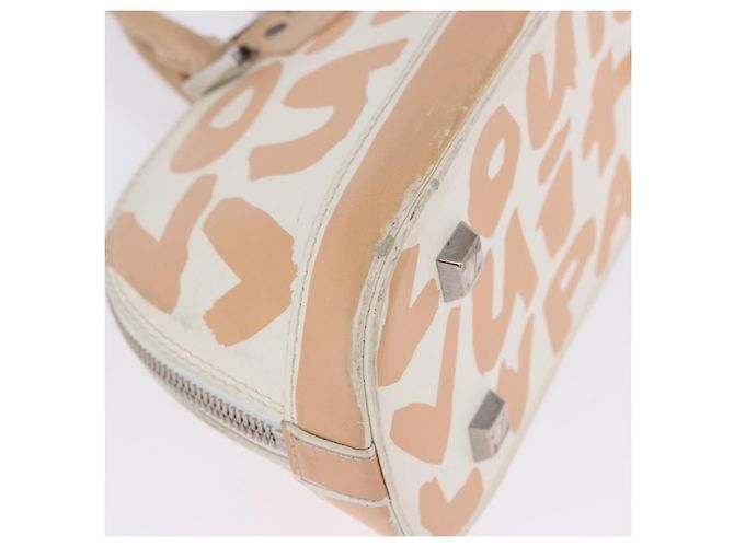 LOUIS VUITTON Monogram Graffiti Arma Horizontal White Orange M92176 Auth ka6234A Bianco Arancione Monogramma - vista 23