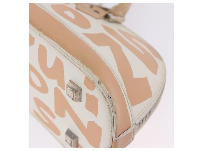 LOUIS VUITTON Monogram Graffiti Arma Horizontal White Orange M92176 Auth ka6234A Bianco Arancione Monogramma - vista 24