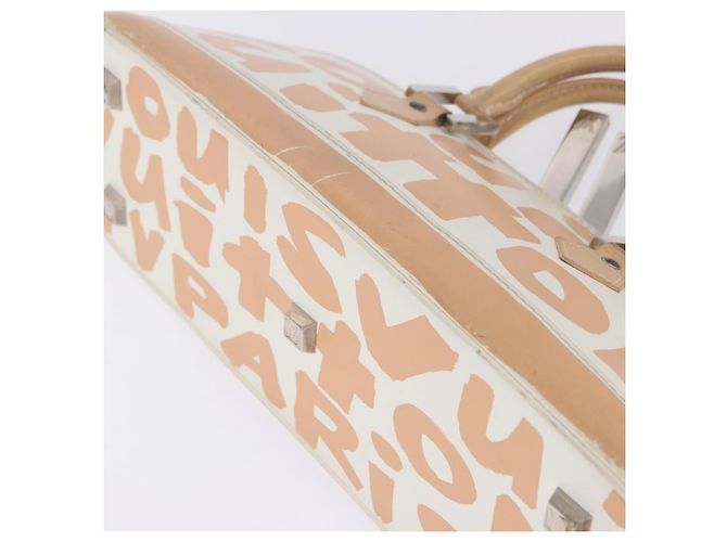 LOUIS VUITTON Monogram Graffiti Arma Horizontal White Orange M92176 Auth ka6234A Bianco Arancione Monogramma - vista 25