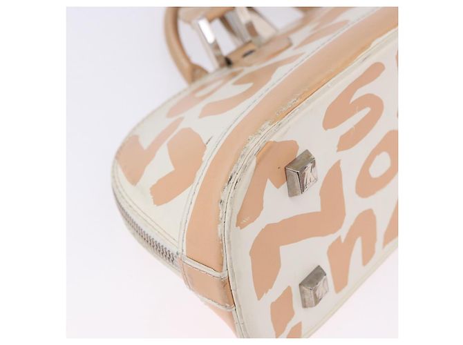 LOUIS VUITTON Monogram Graffiti Arma Horizontal White Orange M92176 Auth ka6234A Bianco Arancione Monogramma - vista 26