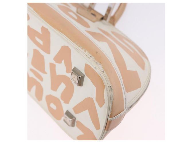 LOUIS VUITTON Monogram Graffiti Arma Horizontal White Orange M92176 Auth ka6234A Bianco Arancione Monogramma - vista 27