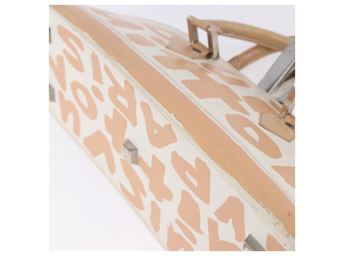 LOUIS VUITTON Monogram Graffiti Arma Horizontal White Orange M92176 Auth ka6234A Bianco Arancione Monogramma - vista 28
