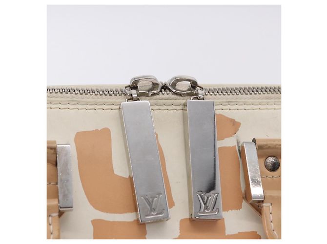LOUIS VUITTON Monogram Graffiti Arma Horizontal White Orange M92176 Auth ka6234A Bianco Arancione Monogramma - vista 29