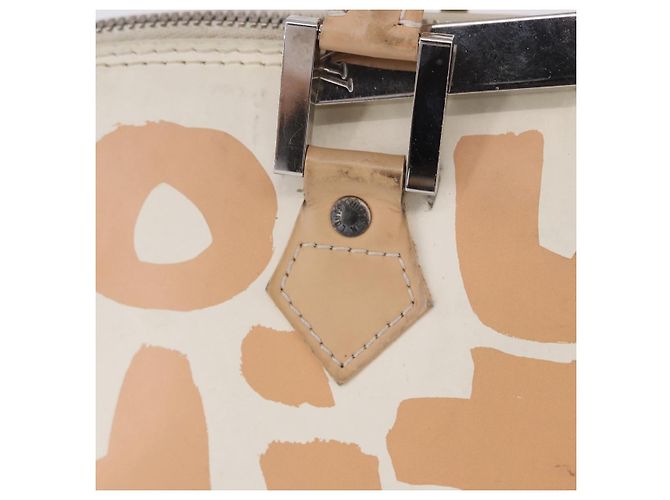 LOUIS VUITTON Monogram Graffiti Arma Horizontal White Orange M92176 Auth ka6234A Bianco Arancione Monogramma - vista 3
