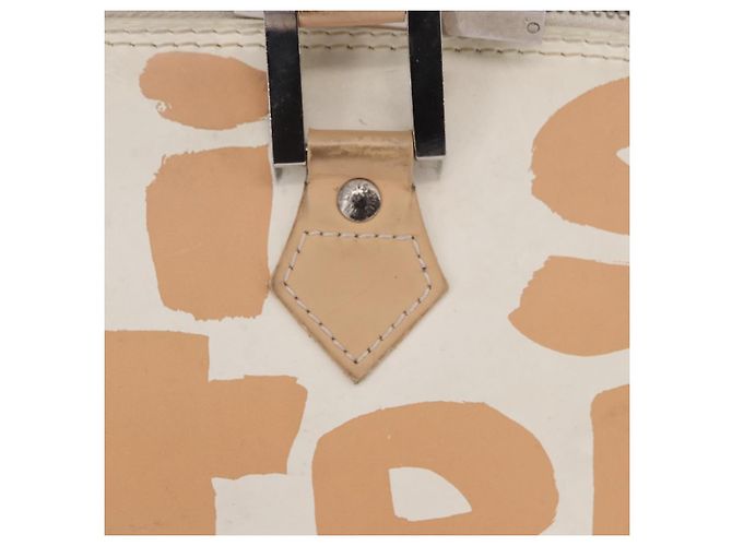 LOUIS VUITTON Monogram Graffiti Arma Horizontal White Orange M92176 Auth ka6234A Bianco Arancione Monogramma - vista 4
