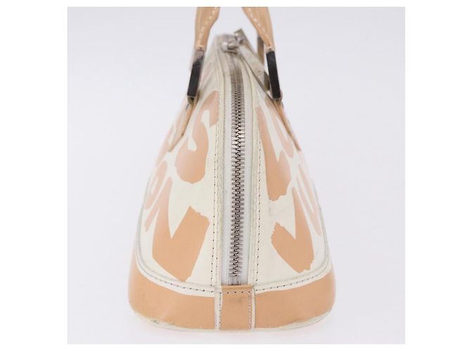 LOUIS VUITTON Monogram Graffiti Arma Horizontal White Orange M92176 Auth ka6234A Bianco Arancione Monogramma - vista 6