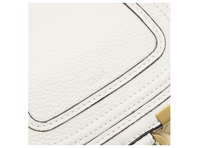 Chloé Chloe Basket Bag Handtasche aus Raffia Beige White Auth BA15563V Weiß - Ansicht 16