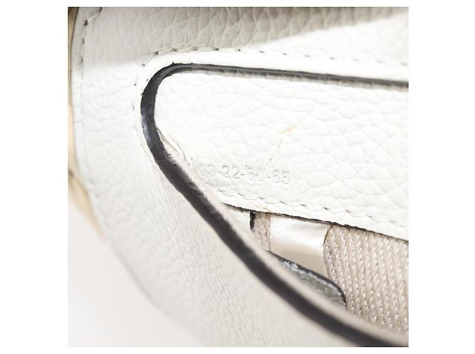 Chloé Chloe Basket Bag Handtasche aus Raffia Beige White Auth BA15563V Weiß - Ansicht 23