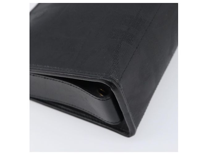 Borsa a Pochette Christian Dior Trotter Canvas PVC Nero Oro Auth ki6859A D'oro - vista 11