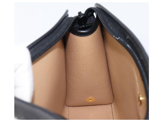 Borsa a Pochette Christian Dior Trotter Canvas PVC Nero Oro Auth ki6859A D'oro - vista 17