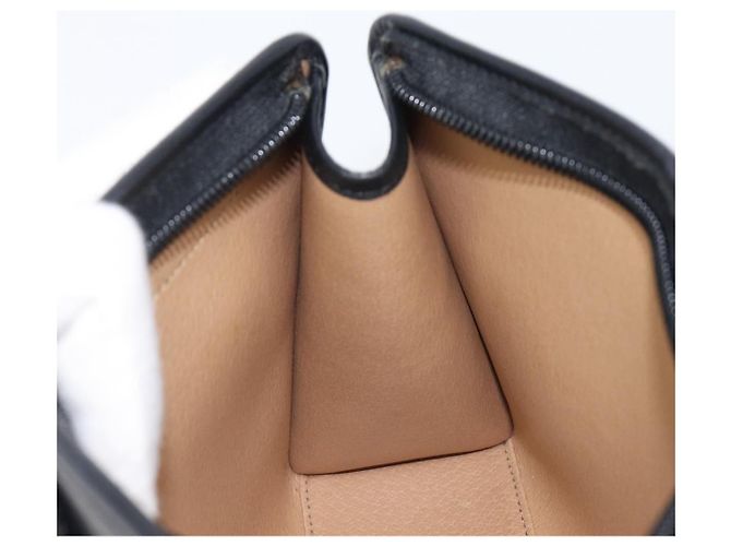 Borsa a Pochette Christian Dior Trotter Canvas PVC Nero Oro Auth ki6859A D'oro - vista 18