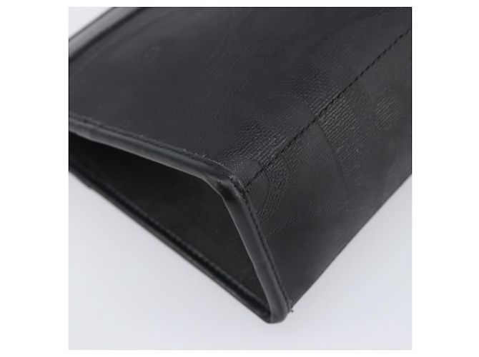 Borsa a Pochette Christian Dior Trotter Canvas PVC Nero Oro Auth ki6859A D'oro - vista 9