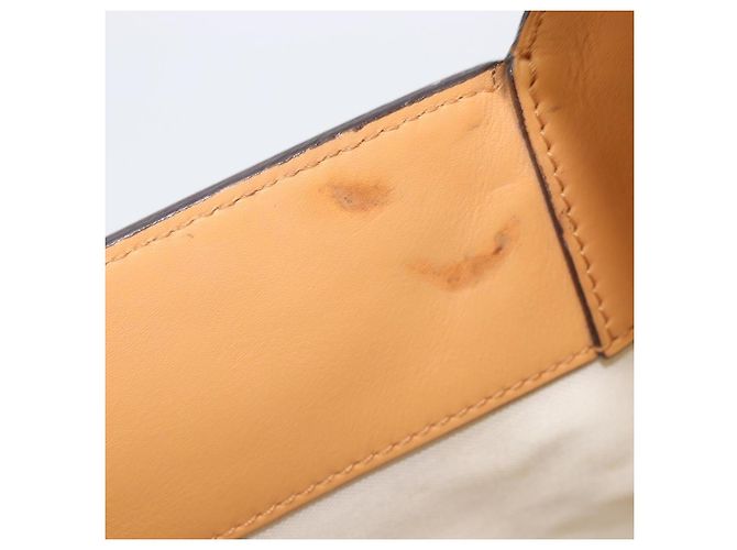 LOUIS VUITTON Borsa a Tracolla Baguette GM Pelle Bianca Argento LV Auth 203256 Bianco - vista 10