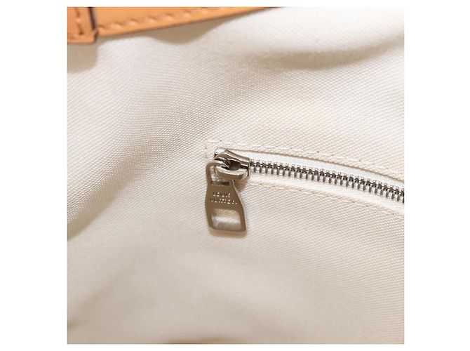 LOUIS VUITTON Borsa a Tracolla Baguette GM Pelle Bianca Argento LV Auth 203256 Bianco - vista 21