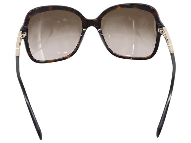 Bulgari Occhiali da sole BVLGARI Plastica Marrone Tono Oro Auth BA15587V - vista 2