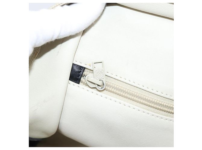 Borsa a mano LOEWE Amazona 32 Suede Beige Gold Auth 204758 D'oro - vista 22
