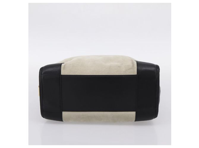 Borsa a mano LOEWE Amazona 32 Suede Beige Gold Auth 204758 D'oro - vista 5