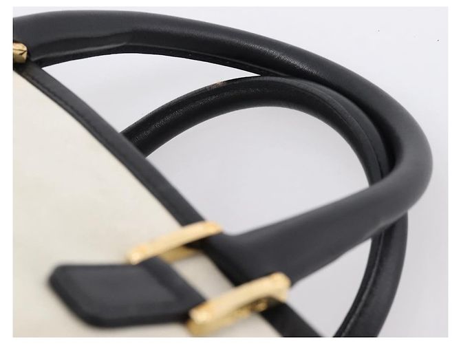Borsa a mano LOEWE Amazona 32 Suede Beige Gold Auth 204758 D'oro - vista 8