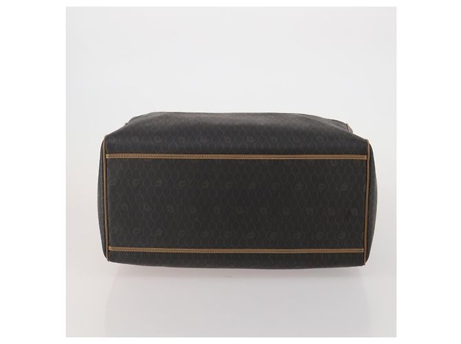 Borsa Boston Christian Dior Honeycomb Canvas PVC 2way Nero Oro Auth 200022A D'oro - vista 9