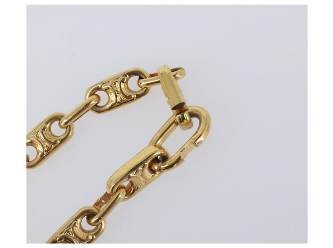 Céline Collana a catena CELINE metallo Gold Auth 203911M D'oro - vista 14