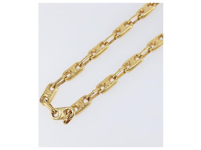 Céline Collana a catena CELINE metallo Gold Auth 203911M D'oro - vista 3
