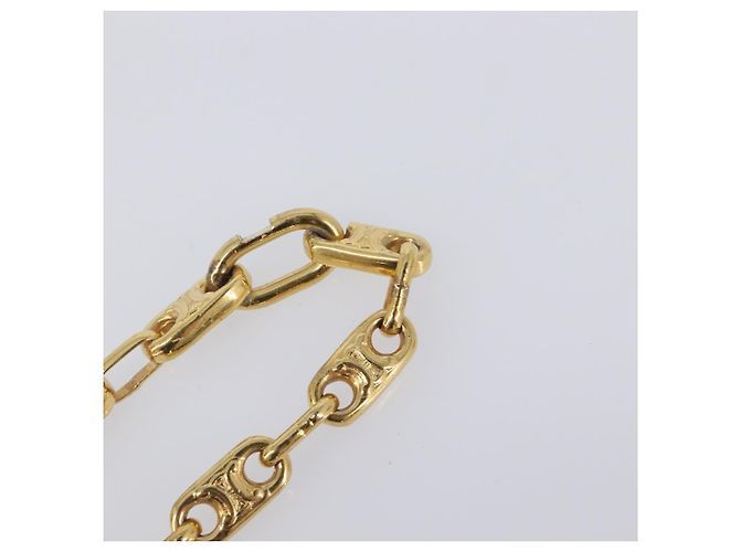 Céline Collana a catena CELINE metallo Gold Auth 203911M D'oro - vista 7