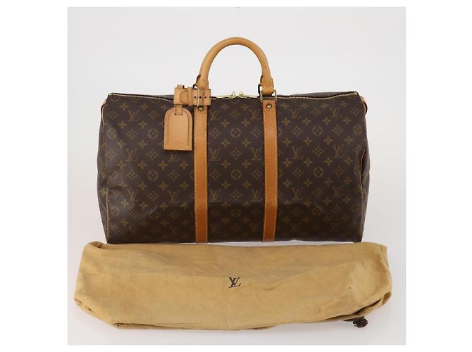 LOUIS VUITTON Monogram Keepall 50 Boston Bag M41426 LV Auth 200409V Monogramm - Ansicht 12