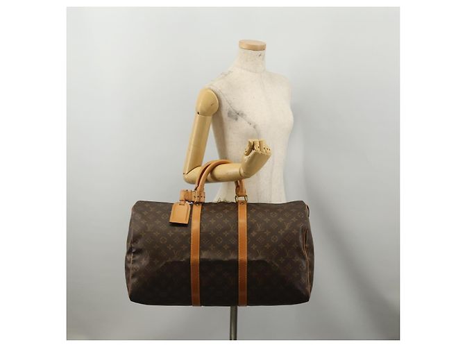 LOUIS VUITTON Monogram Keepall 50 Boston Bag M41426 LV Auth 200409V Monogramm - Ansicht 24