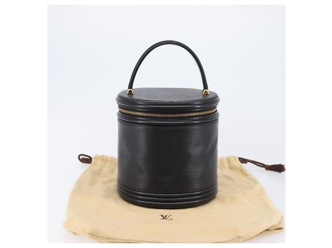 Borsa a mano LOUIS VUITTON Epi Cannes Nero M48032 LV Auth 197674V - vista 12