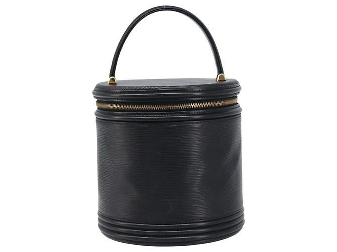 Borsa a mano LOUIS VUITTON Epi Cannes Nero M48032 LV Auth 197674V - vista 13