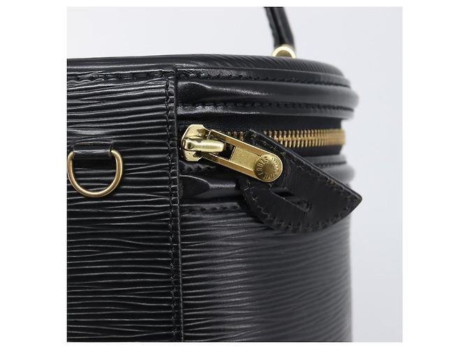 Borsa a mano LOUIS VUITTON Epi Cannes Nero M48032 LV Auth 197674V - vista 18