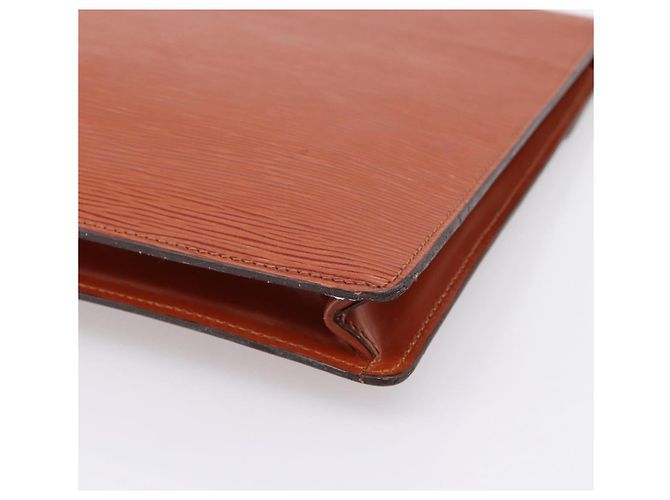 LOUIS VUITTON Epi Porte Documents Senatur Briefcase Brown M54453 LV Auth LN129 Marrone - vista 15